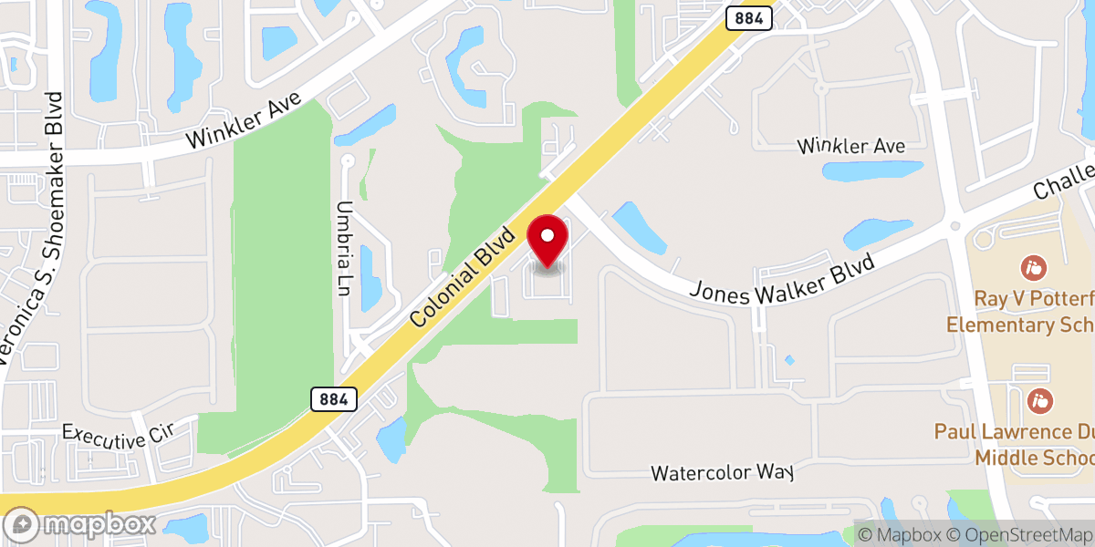 Map showing location of Christ Community Church