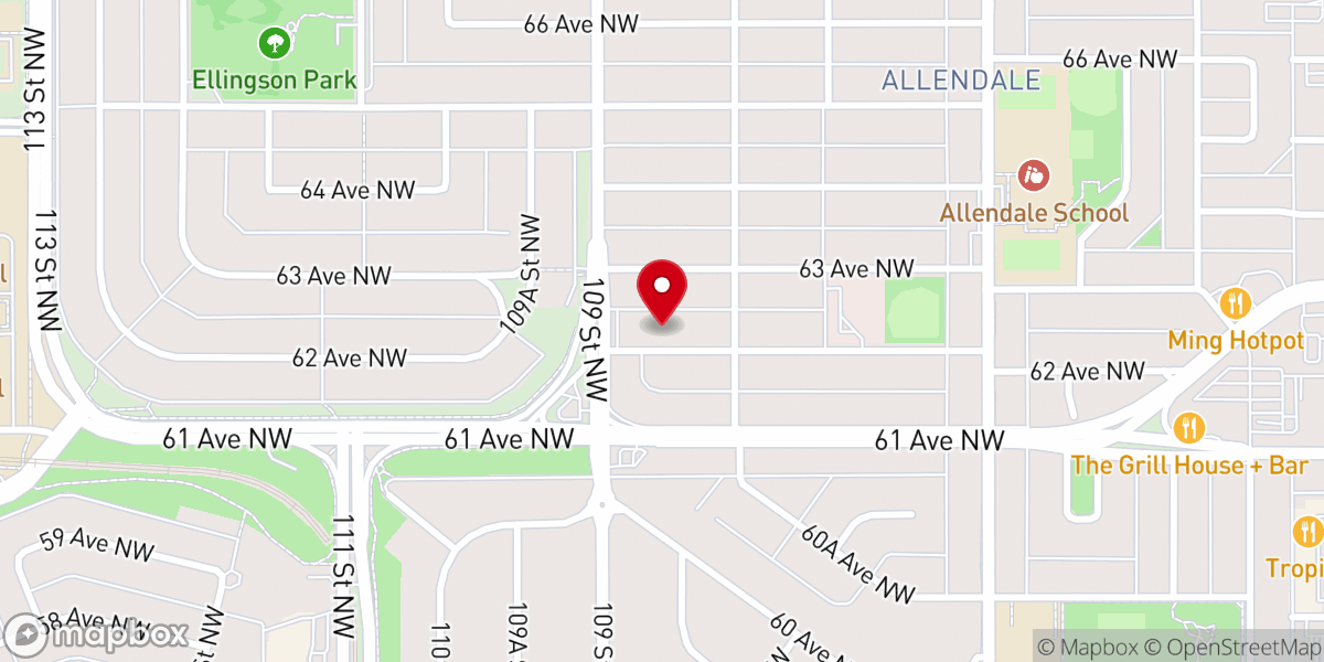 Map showing location of St. Agnes Catholic Church