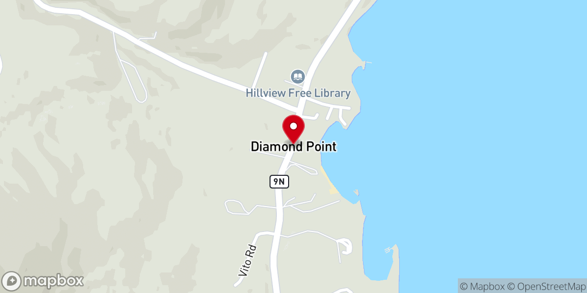 Map showing location of Diamond Point
