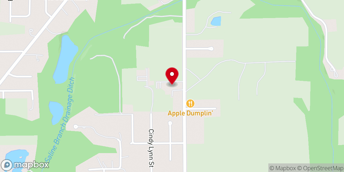 Map showing location of Life Church CU