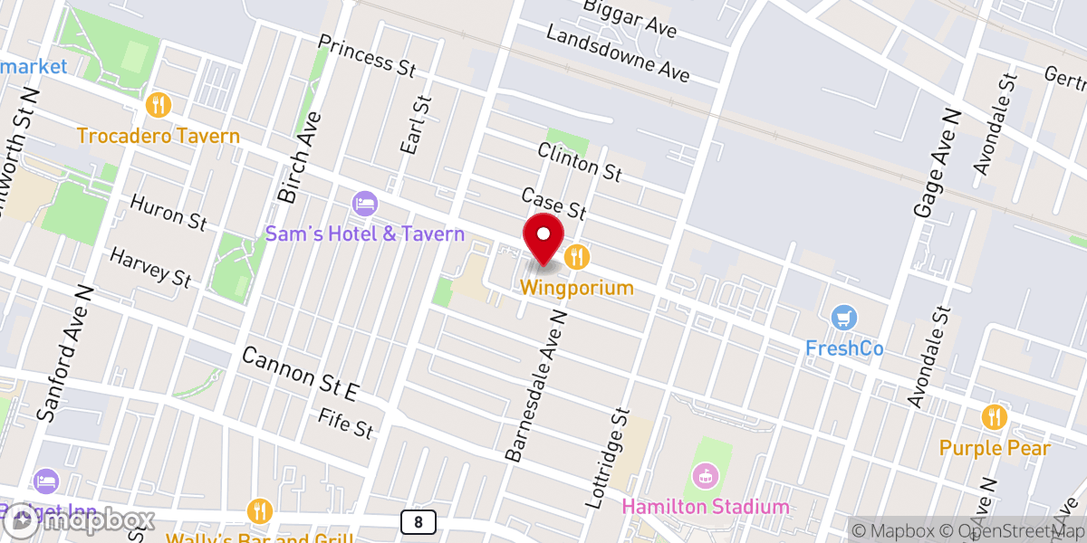 Map showing location of Holy Spirit Ukrainian Catholic Church
