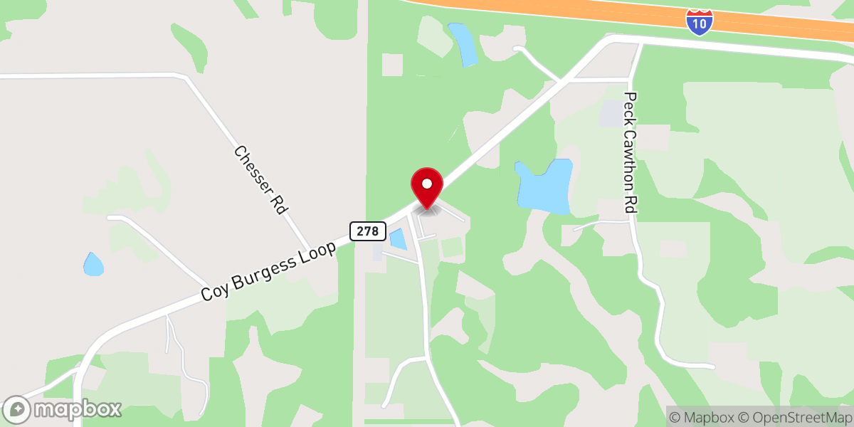 Map showing location of Walton County Baptist Association