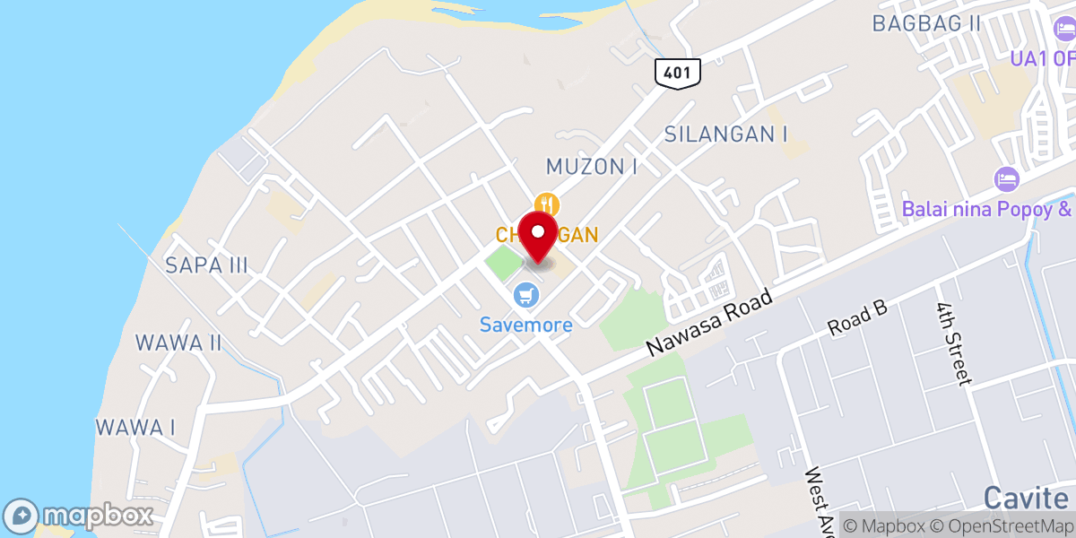 Map showing location of Diocesan Shrine and Parish of Our Lady of the Most Holy Rosary - Poblacion, Rosario, Cavite (Diocese of Imus)