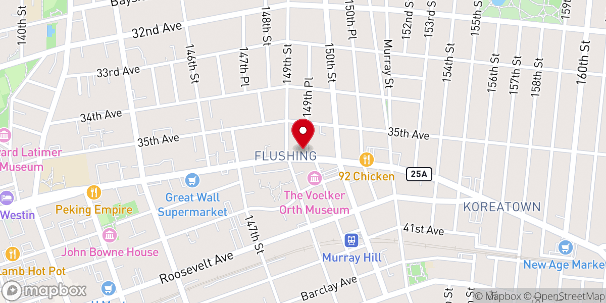 Map showing location of Queens Pentecostal Holiness Church