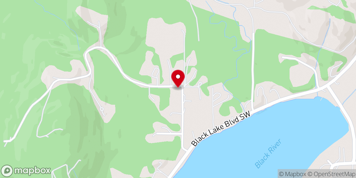 Map showing location of Lakeside Worship Center