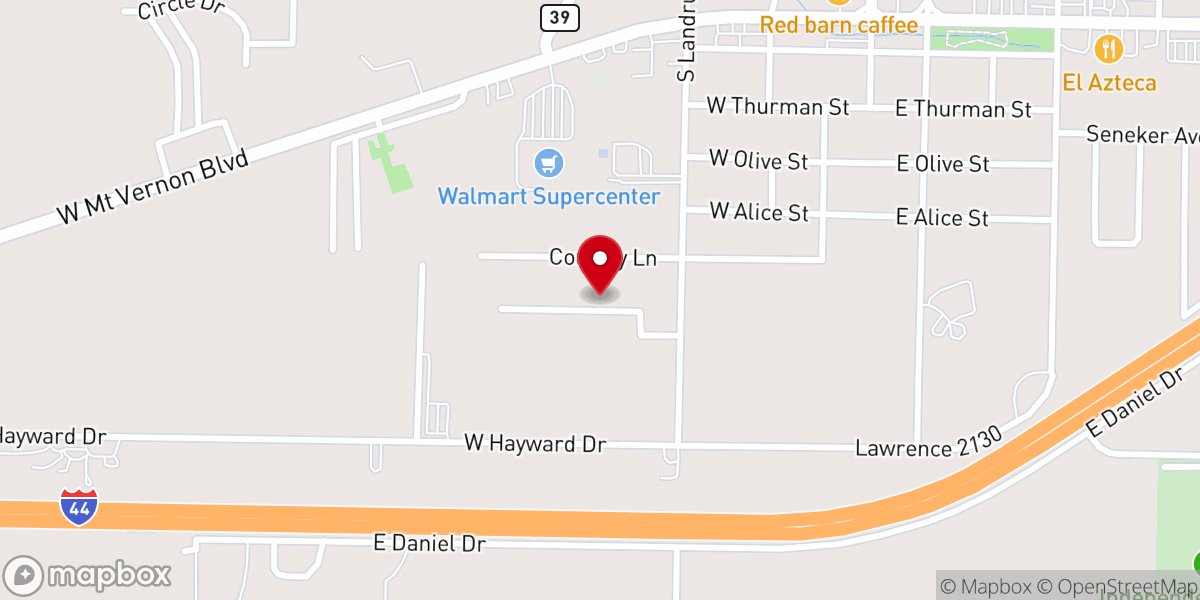 Map showing location of Impact Worship Center