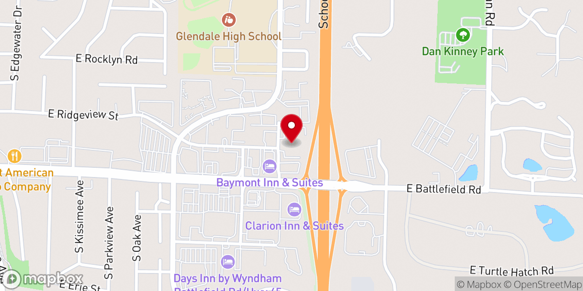 Map showing location of Heart for Women Ministries