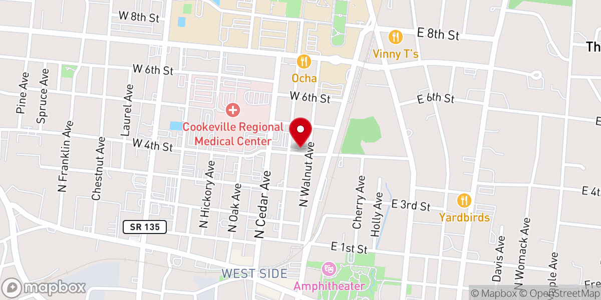 Map showing location of Kainos Church