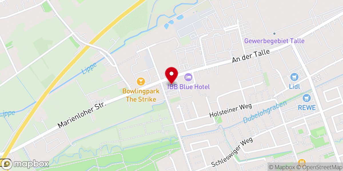 Map showing location of Syrian Orthodox Church of Antioch St. AHO PADERBORN eV