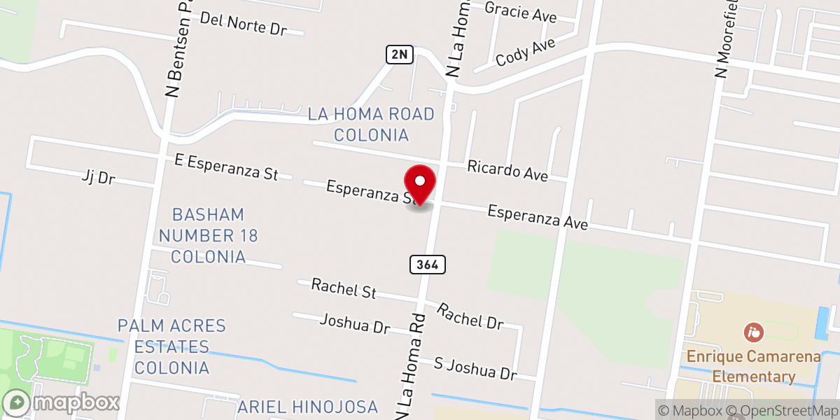 Map showing location of Iglesia Bautista Getsemaní