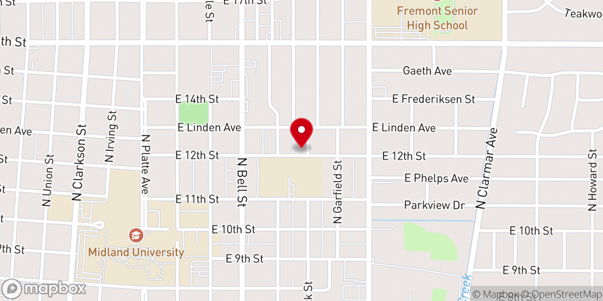 Map showing location of Living Word Faith Christian Church