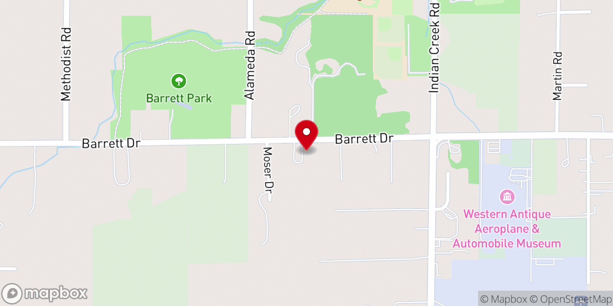 Map showing location of Hood River Foursquare Church