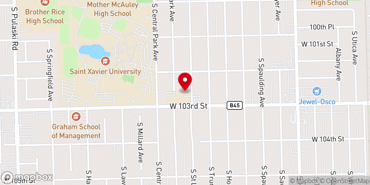 Map showing location of Queen Of Martyrs Adoration Chapel