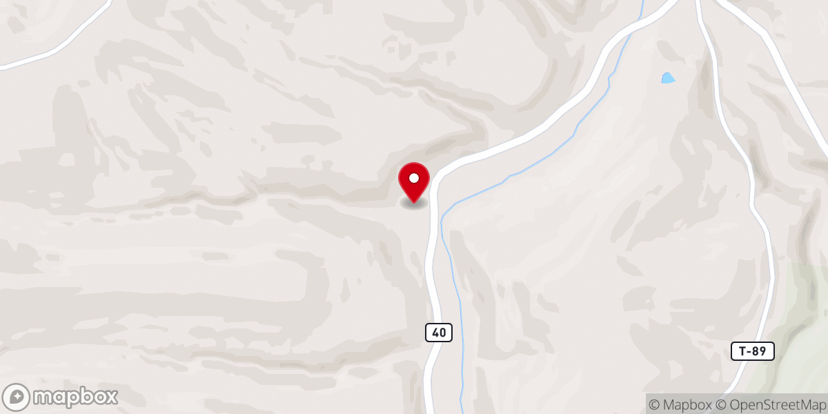 Map showing location of Hills Chapel