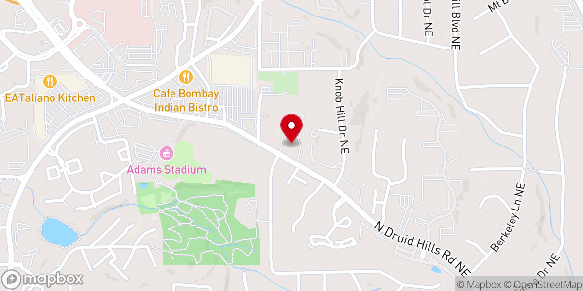 Map showing location of First Alliance Church
