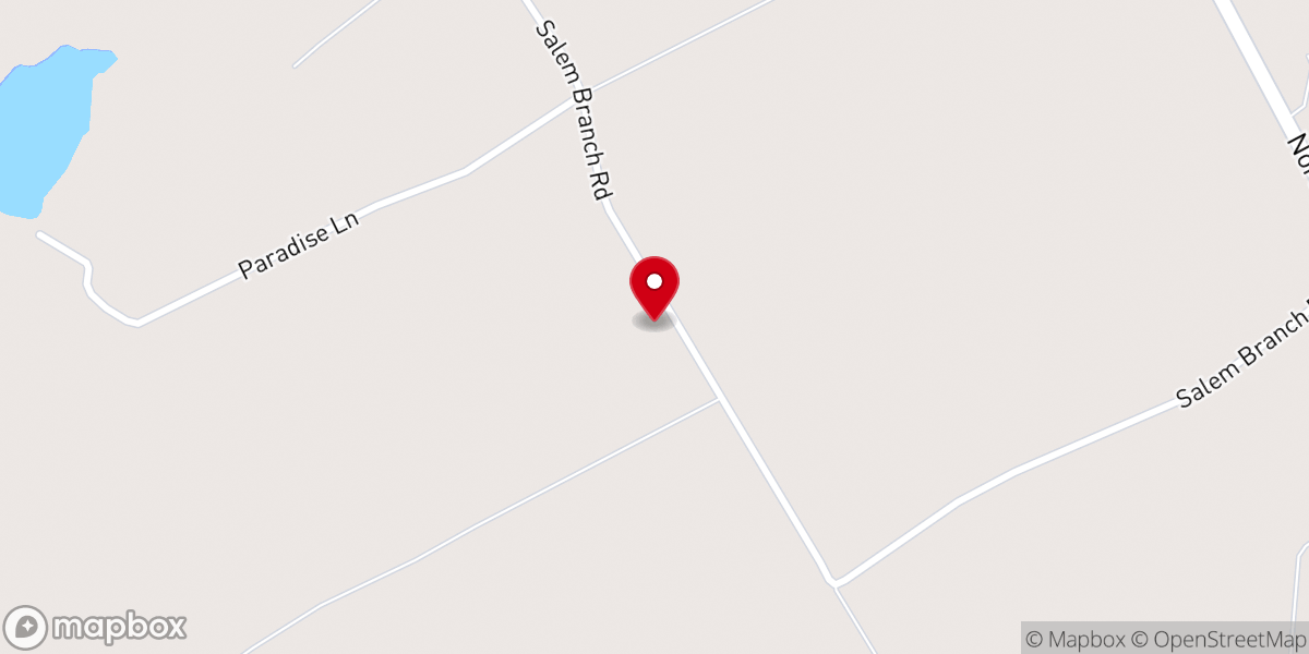 Map showing location of Maloney Baptist Church