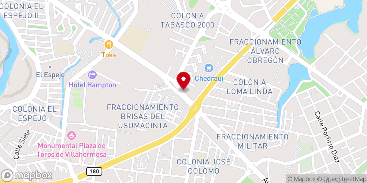 Map showing location of Iglesia Nacional Presbiteriana Manantial de Vida