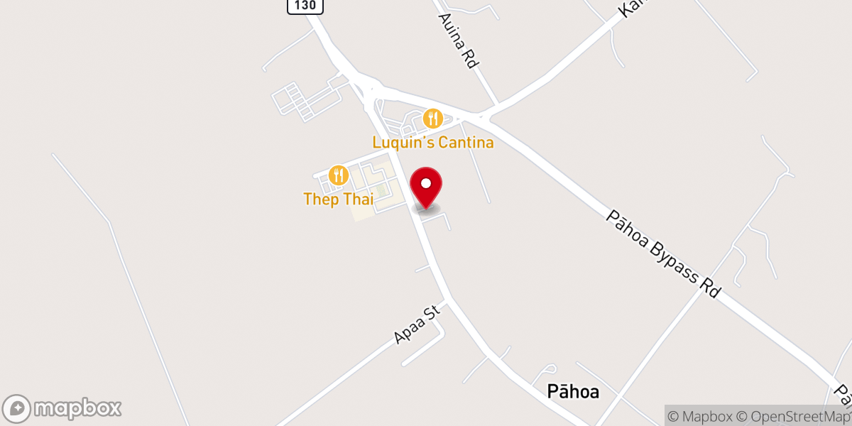 Map showing location of Solid Rock East Hawaii
