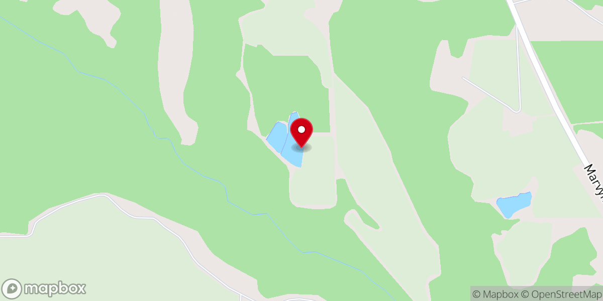 Map showing location of Tree and Green Services