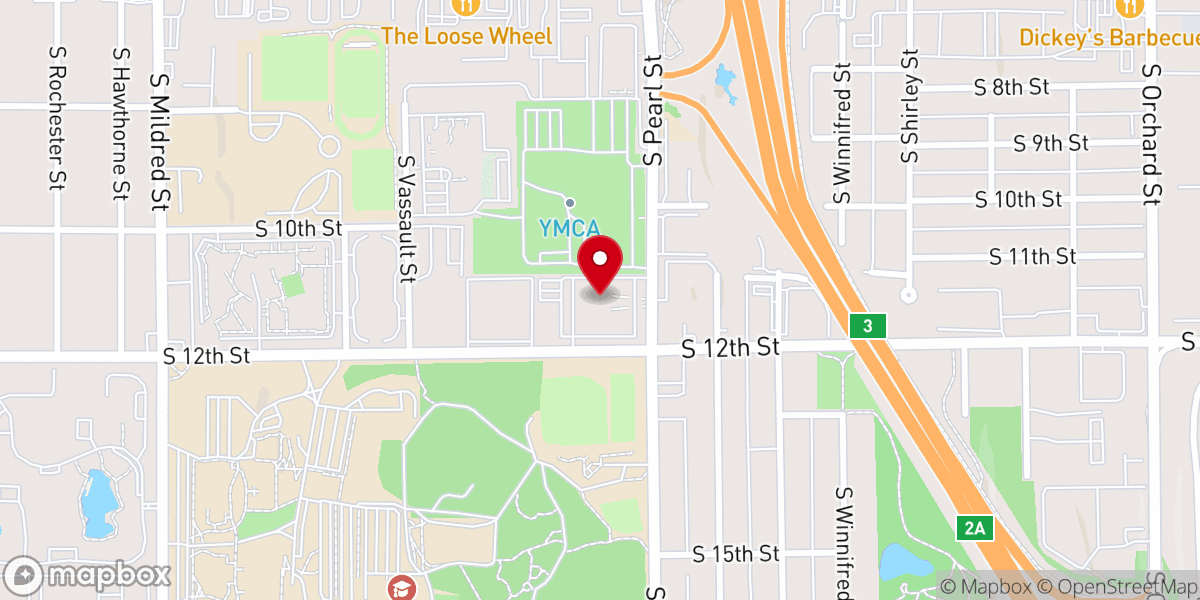 Map showing location of Washington Tacoma Mission Office
