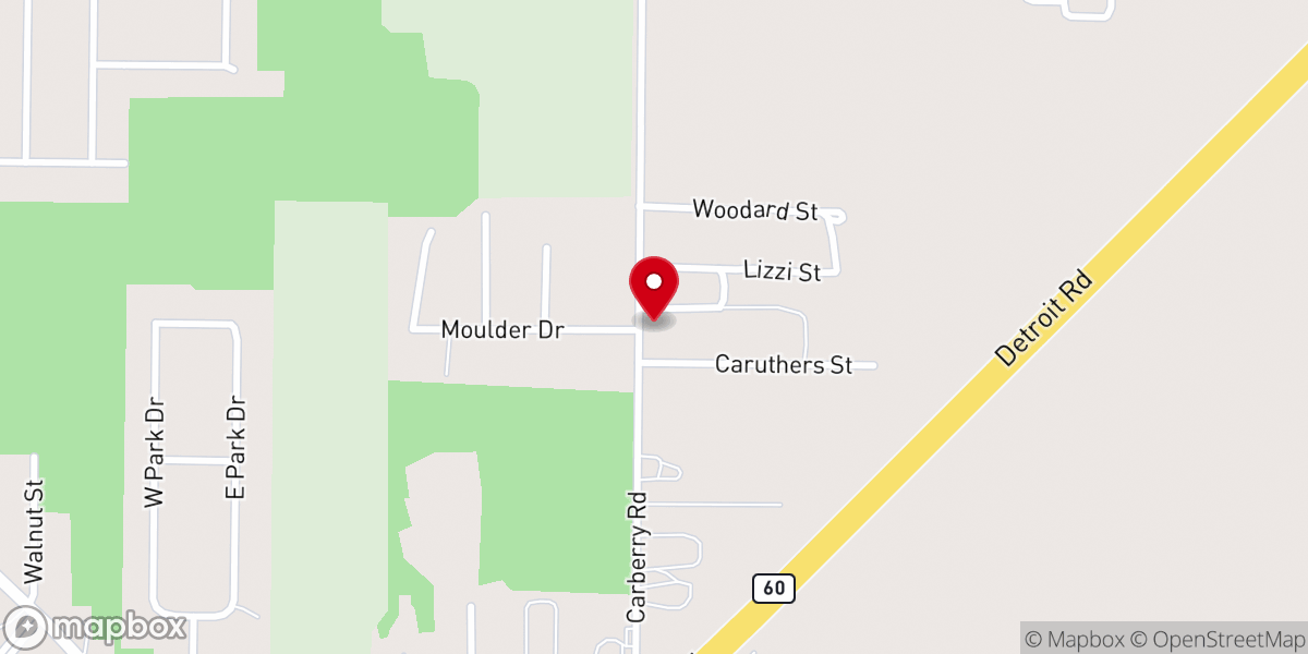 Map showing location of Spiritual Vision Church of God