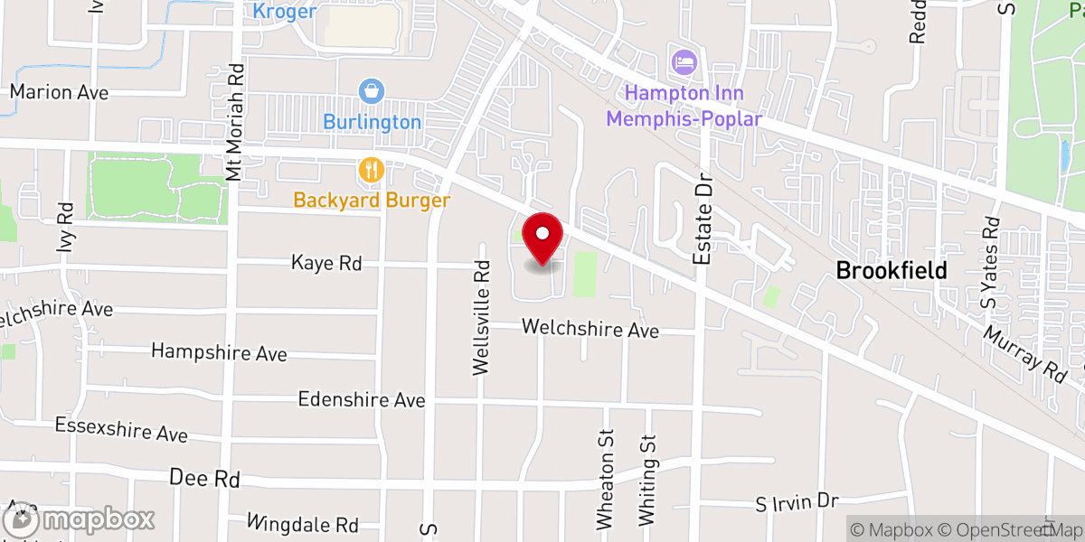 Map showing location of Gracewood Presbyterian Church