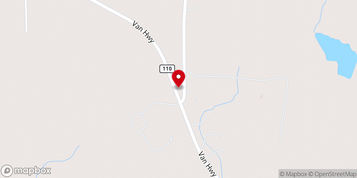 Map showing location of Garden Valley Bible Church