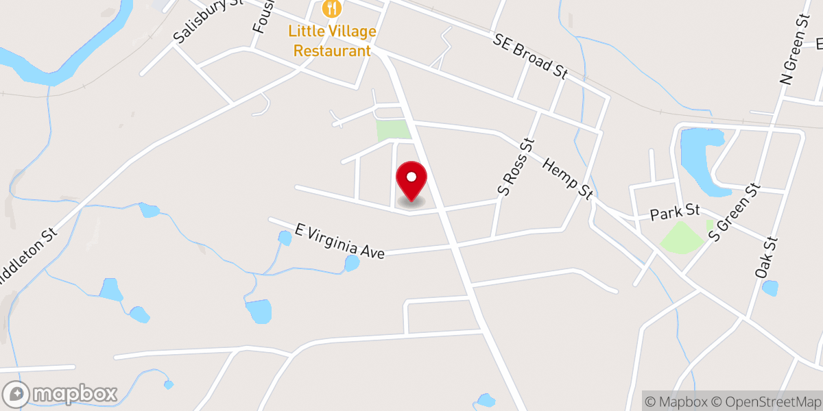 Map showing location of First Wesleyan Church