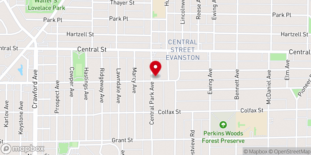 Map showing location of Northminster Presbyterian Church