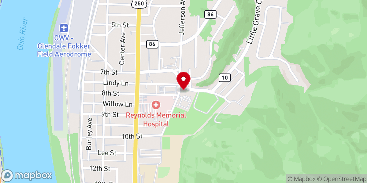Map showing location of Saint Jude Catholic Church