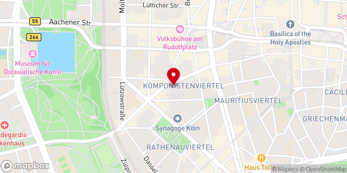 Map showing location of Dominikanerkloster Heilig Kreuz