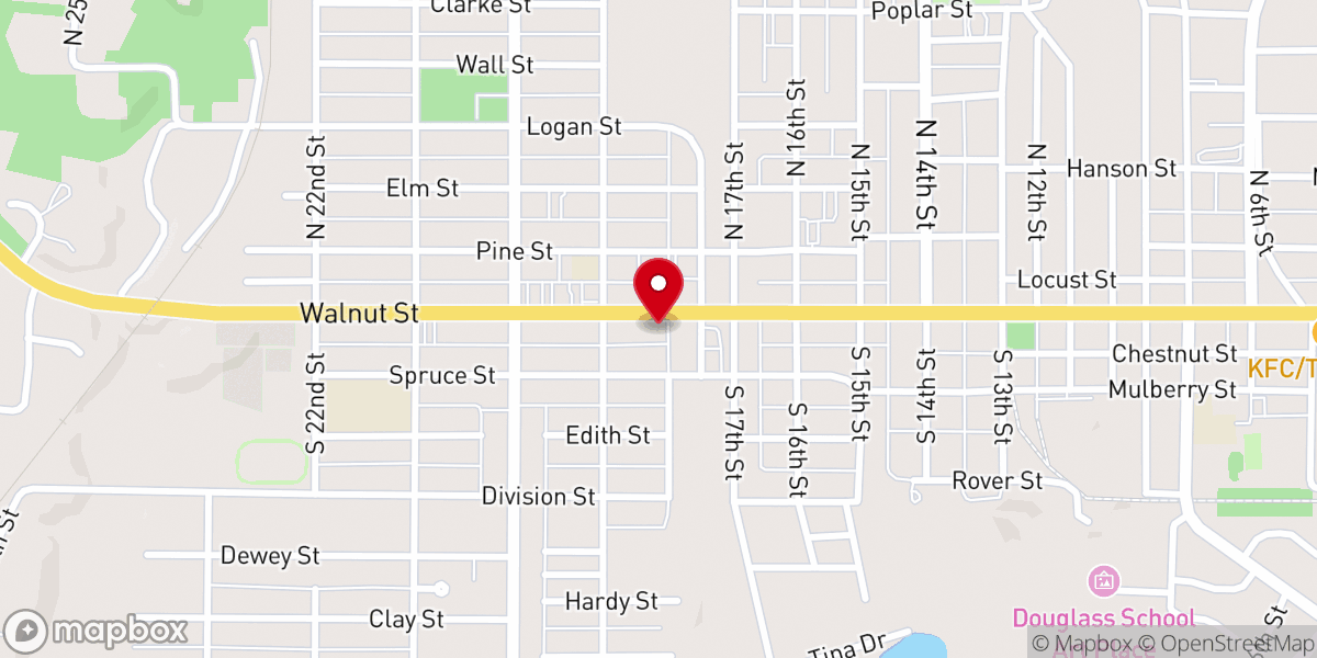 Map showing location of Christian Science Church