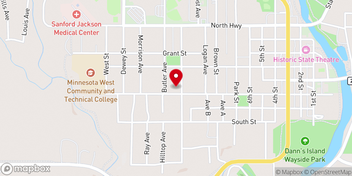 Map showing location of Good Shepherd Catholic Church