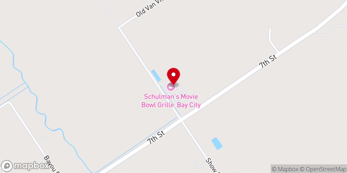Map showing location of Schulman's Movie Bowl Grille - Bay City
