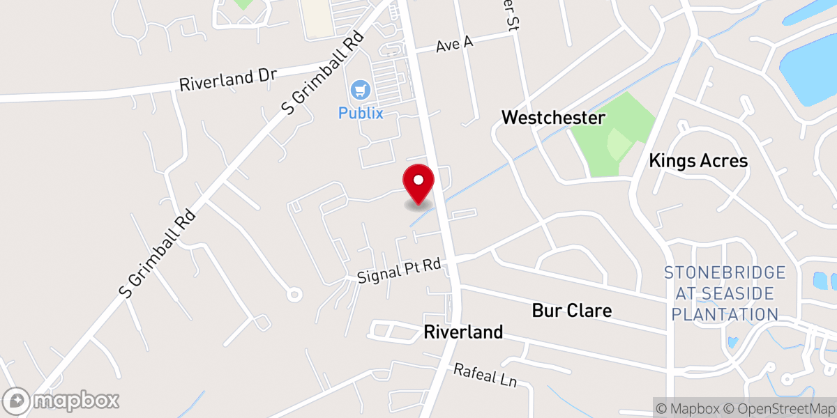 Map showing location of Folly Road Church of Christ