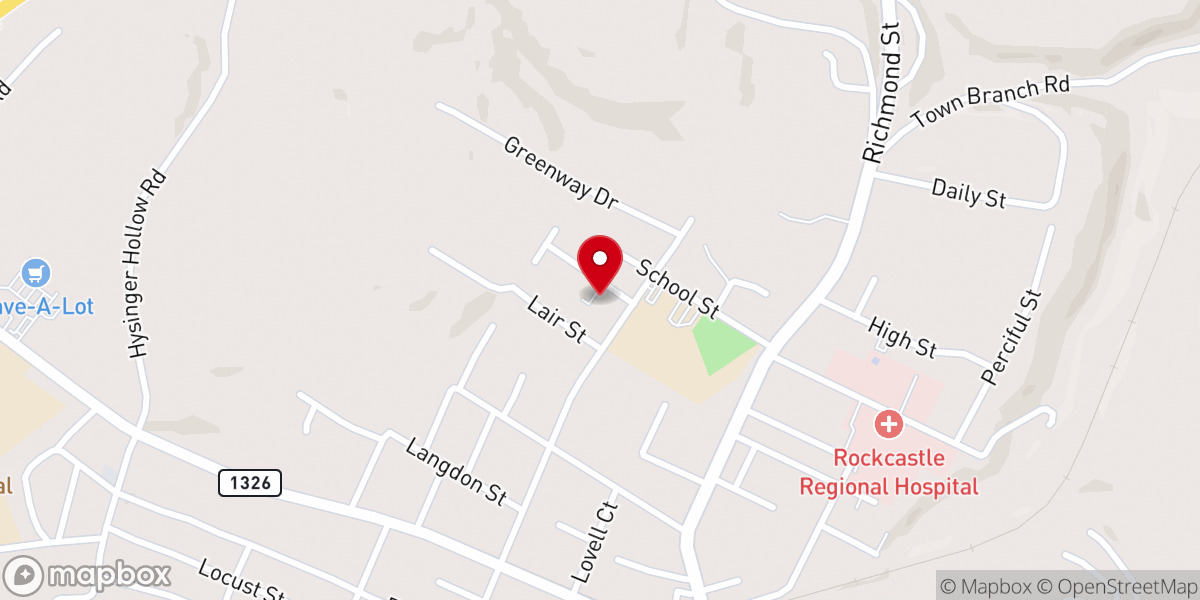 Map showing location of Our Lady of Mount Vernon Catholic Church