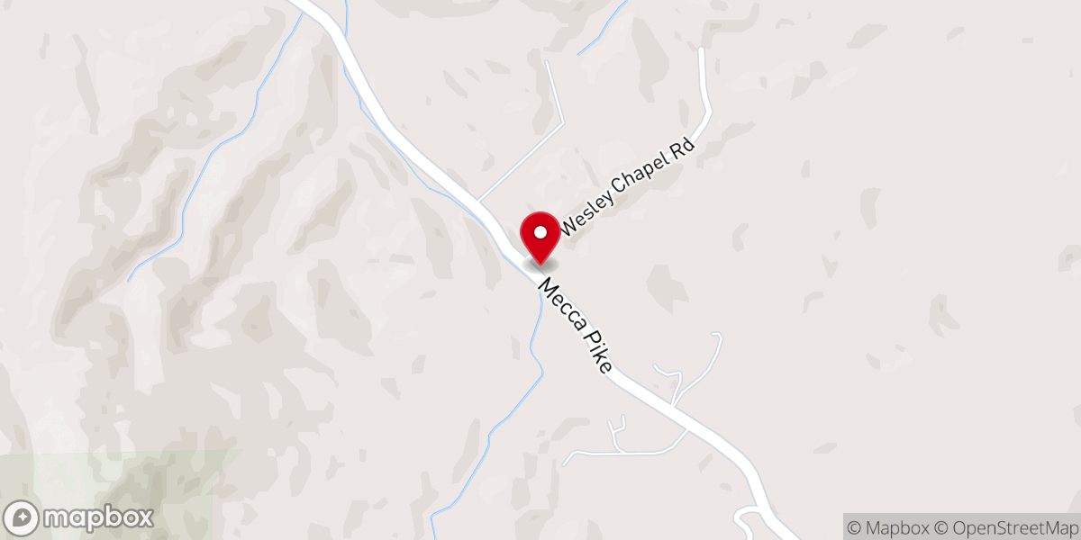 Map showing location of Wesley Chapel United Methodist Church