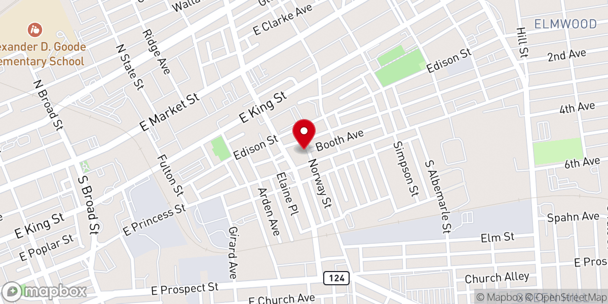 Map showing location of Emmanual Church-God In Christ