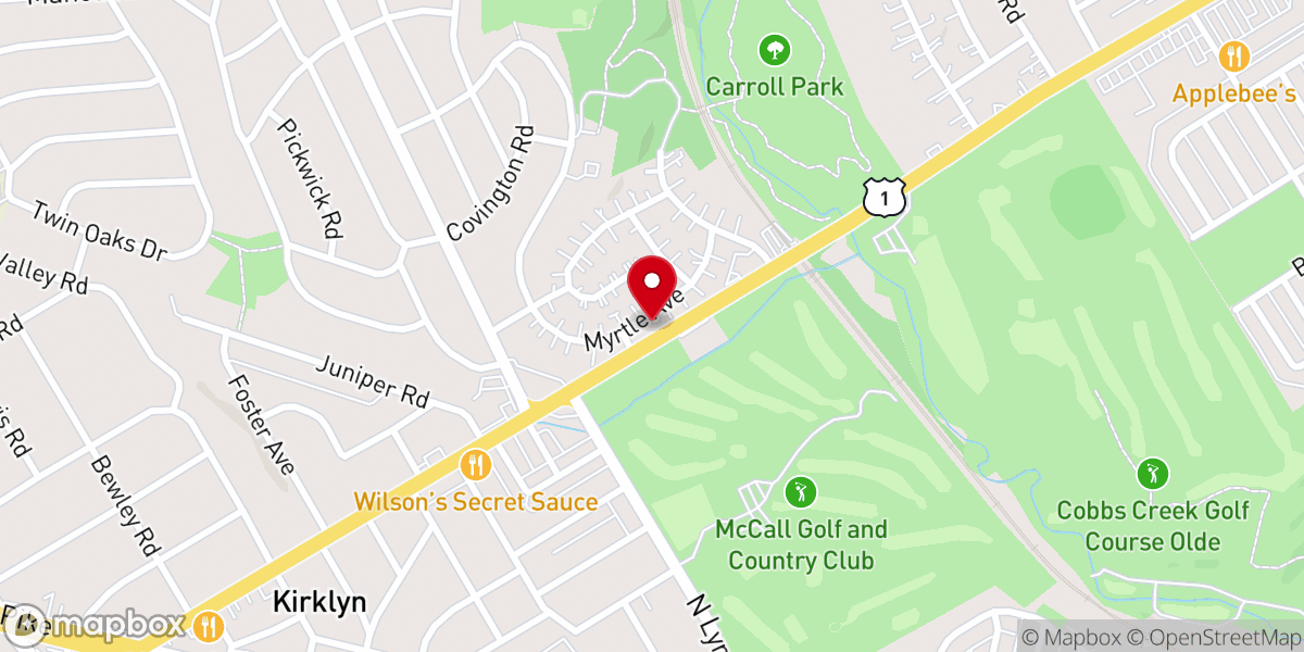 Map showing location of True Jesus Church of Philadelphia