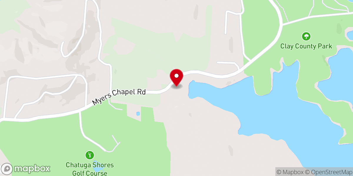 Map showing location of Myers Chapel