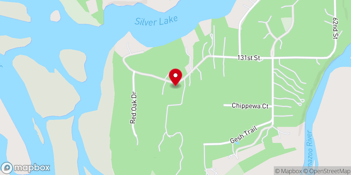 Map showing location of Pine Trail Camp
