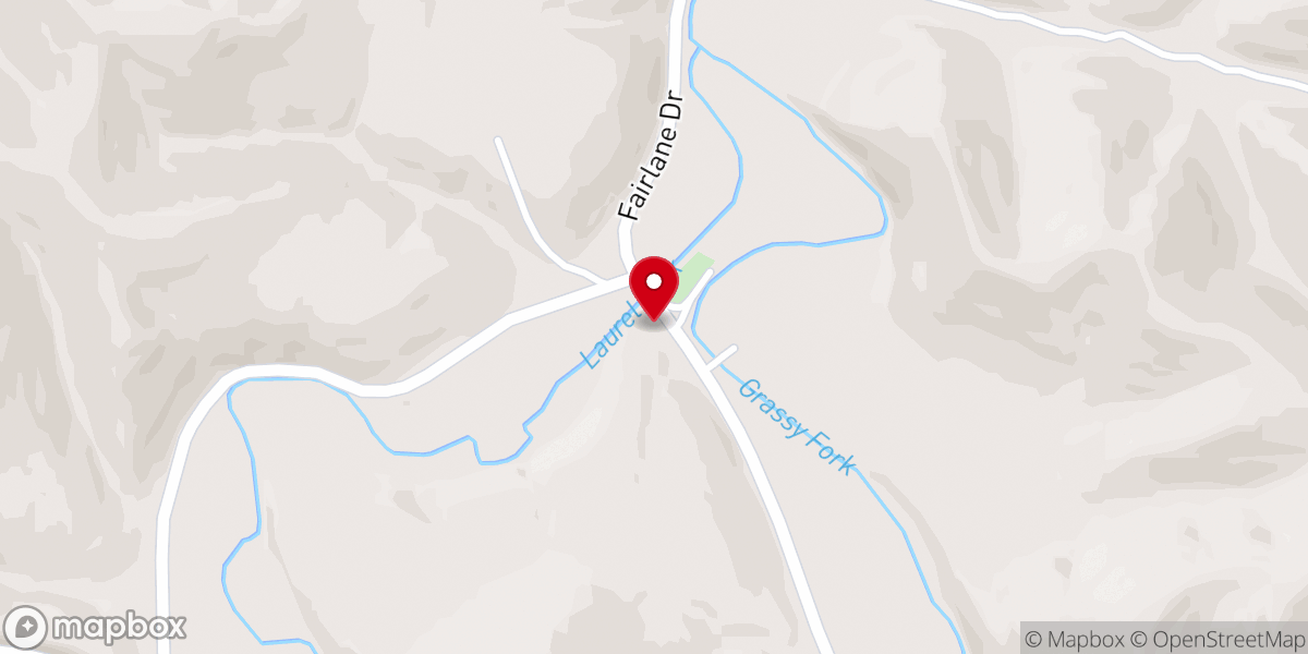 Map showing location of Laurel Point Church