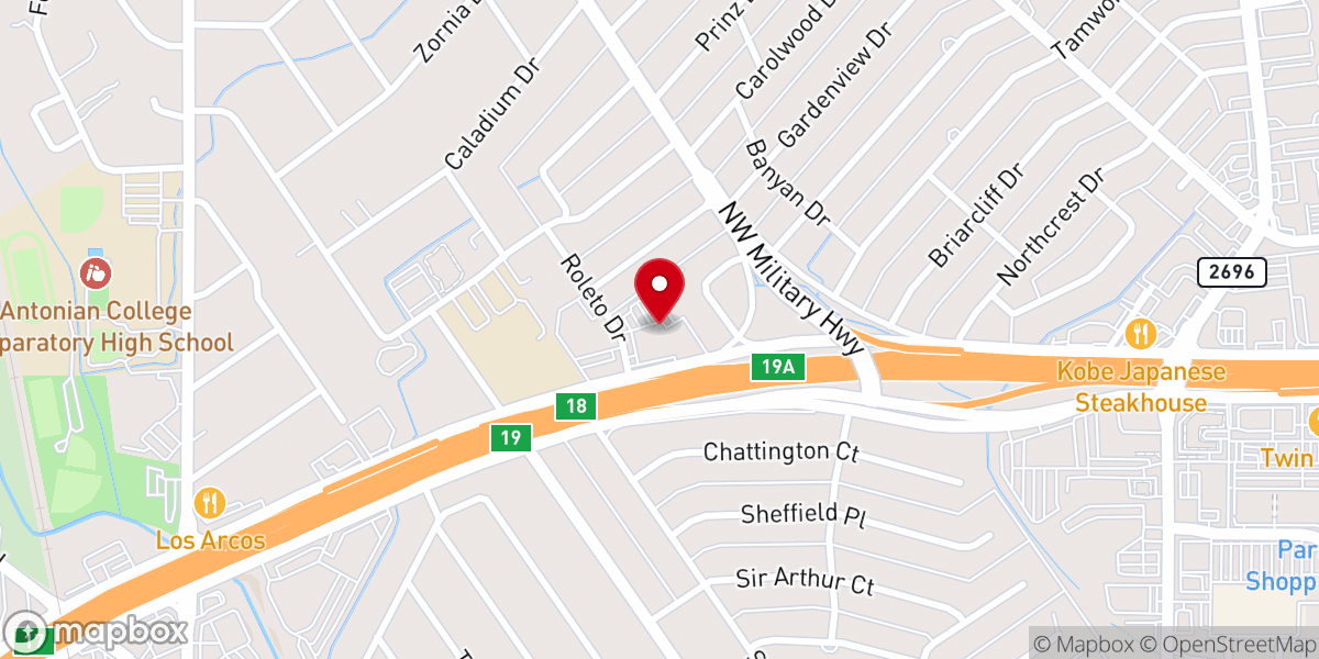Map showing location of Wayside Chapel