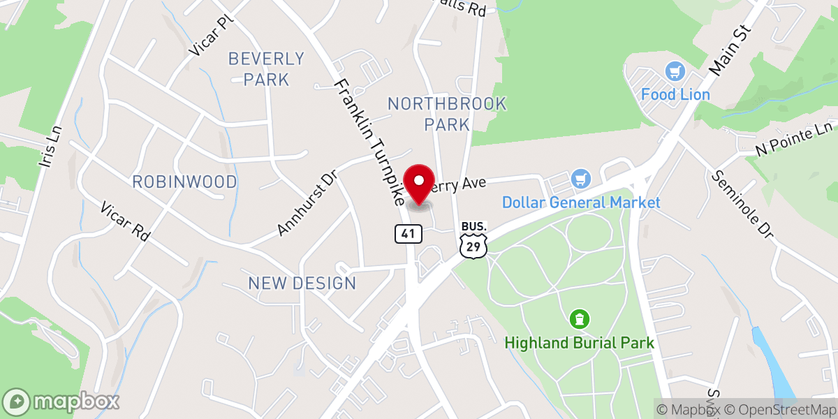 Map showing location of Grace Design Community Church