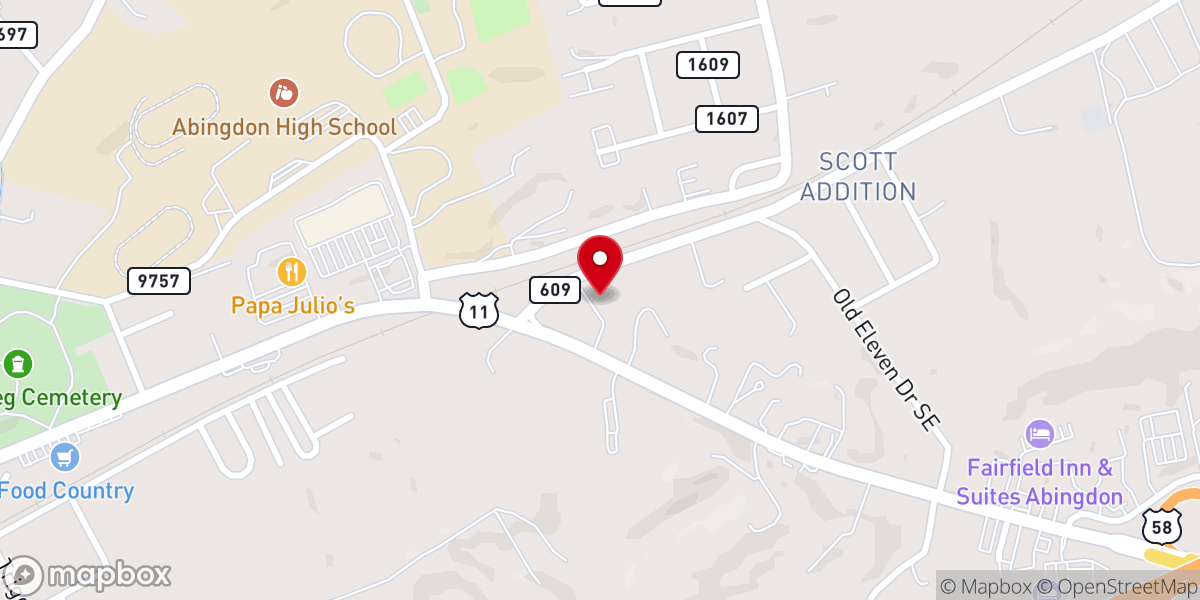 Map showing location of Faith In Action