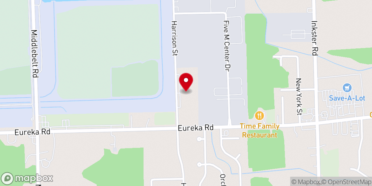 Map showing location of Calvary Chapel Downriver