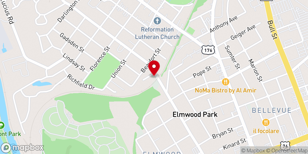 Map showing location of Iglesia Misionera Fuente De Vida De La Florida Inc