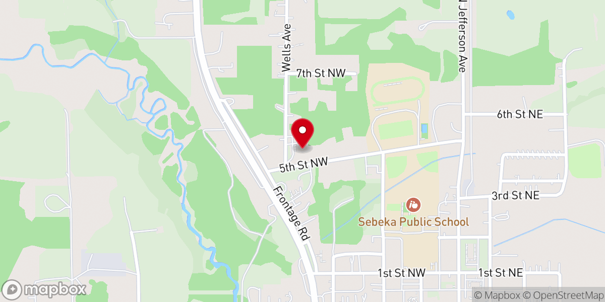 Map showing location of Grace Lutheran Church
