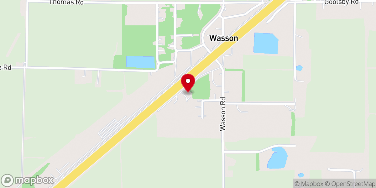 Map showing location of Apostolics of Wasson
