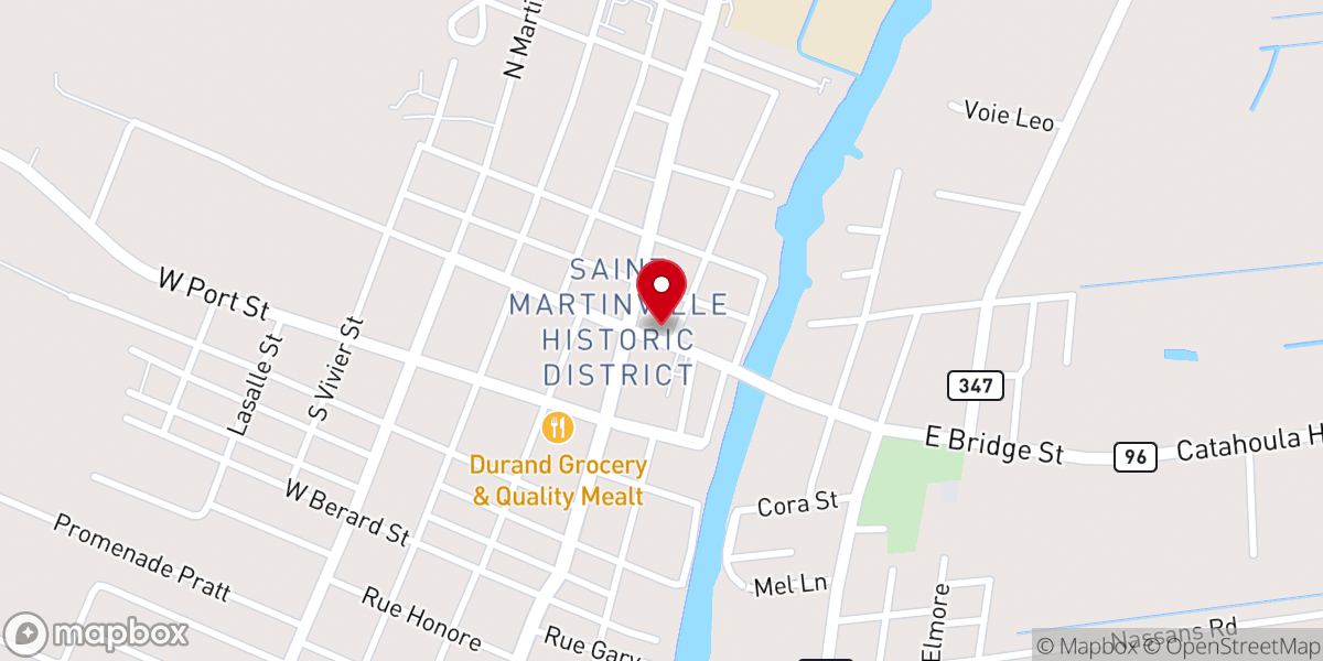 Map showing location of Hope Center